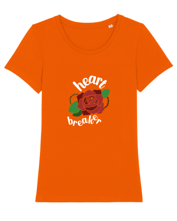 Heart Breaker (trandafir) alb Bright Orange