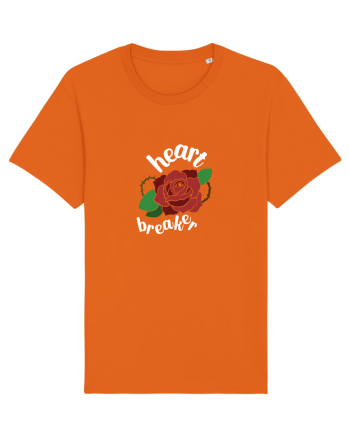 Heart Breaker (trandafir) alb Bright Orange