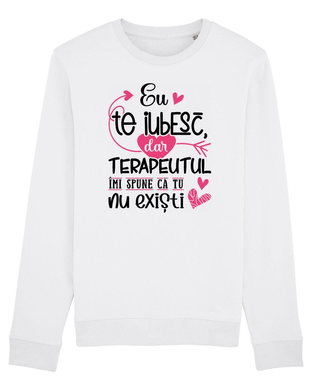 Bluză mânecă lungă Unisex Rise White