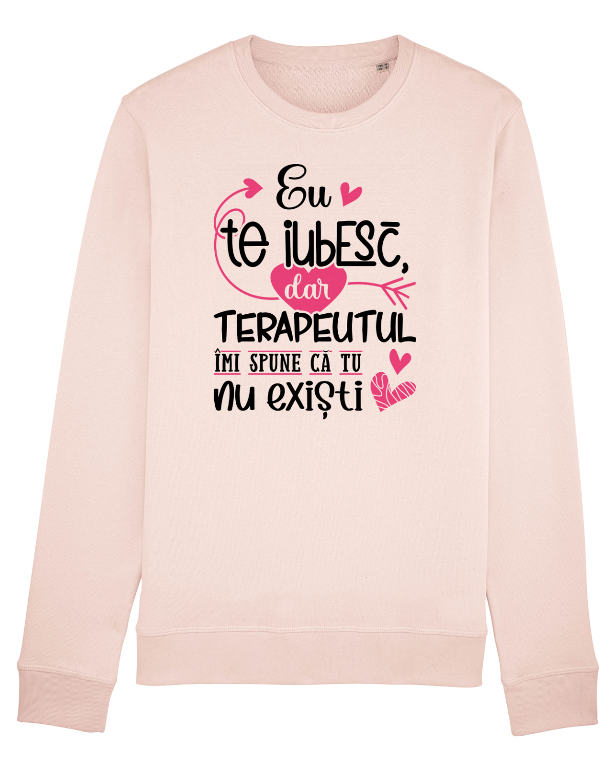 Bluză mânecă lungă Unisex Rise Candy Pink