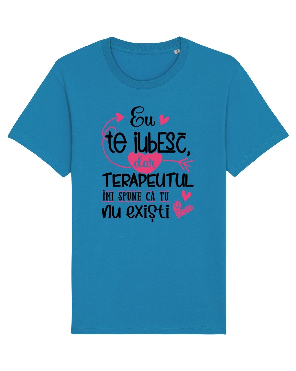 Tricou mânecă scurtă Unisex Rocker Azur