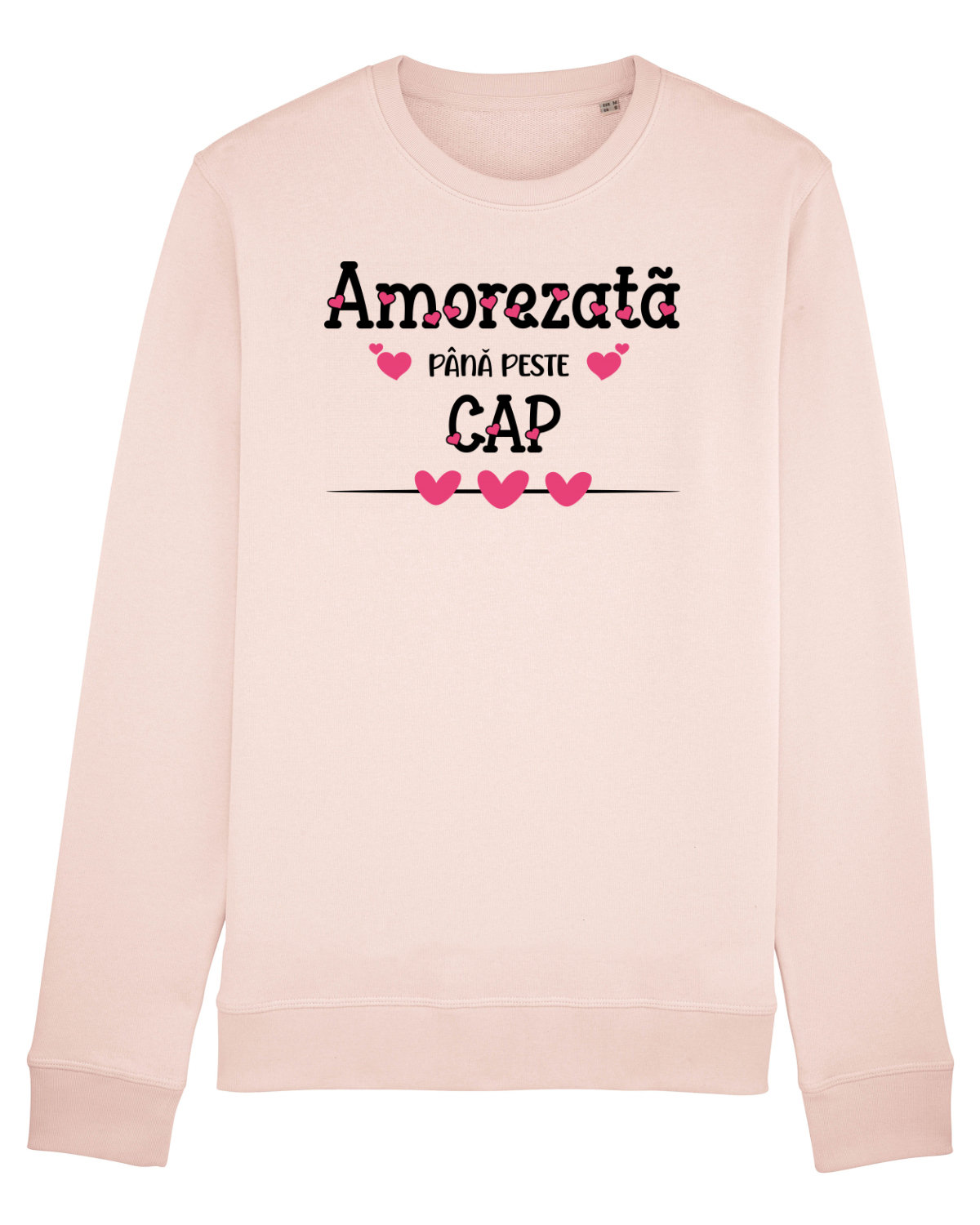 Bluză mânecă lungă Unisex Rise Candy Pink