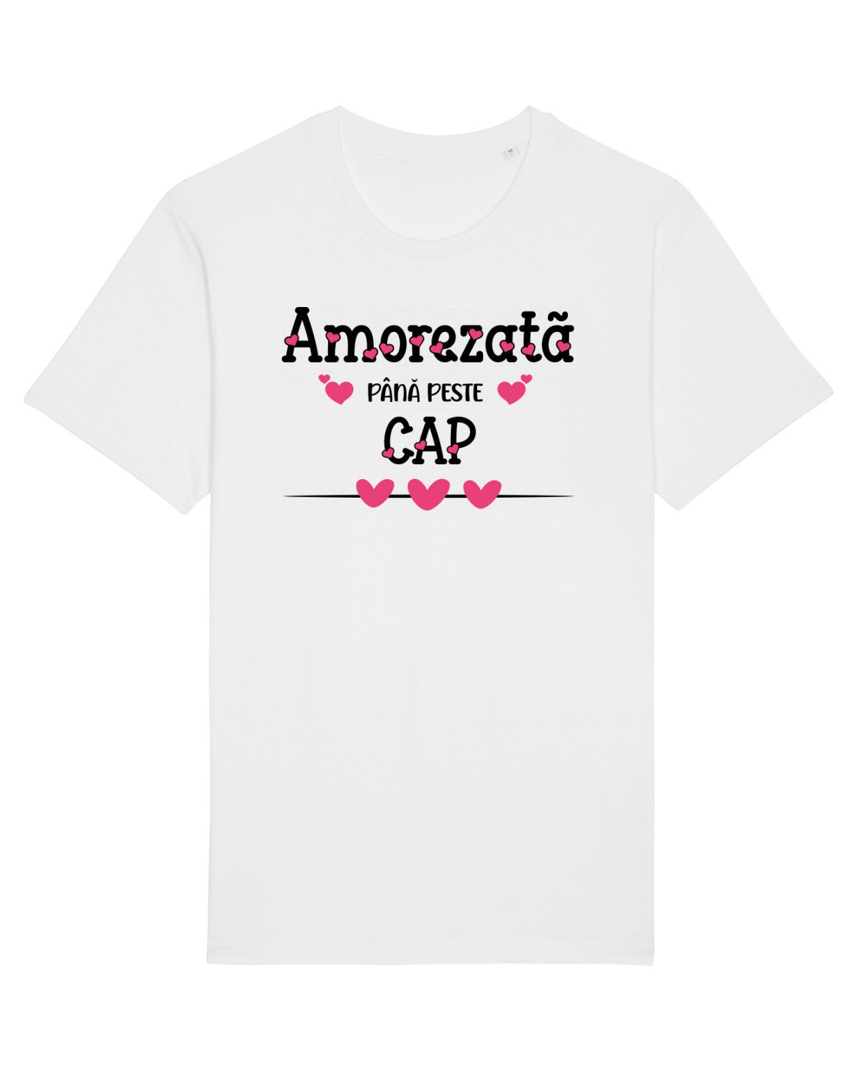 Tricou mânecă scurtă Unisex Rocker White