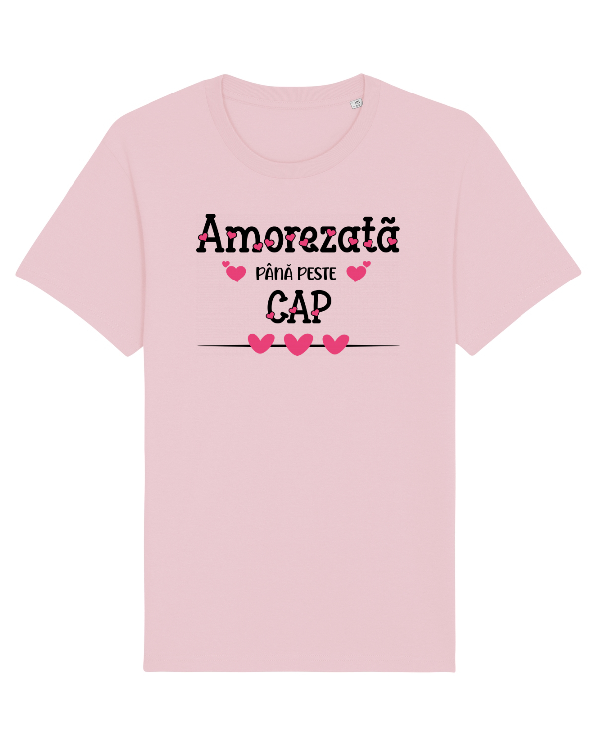 Tricou mânecă scurtă Unisex Rocker Cotton Pink