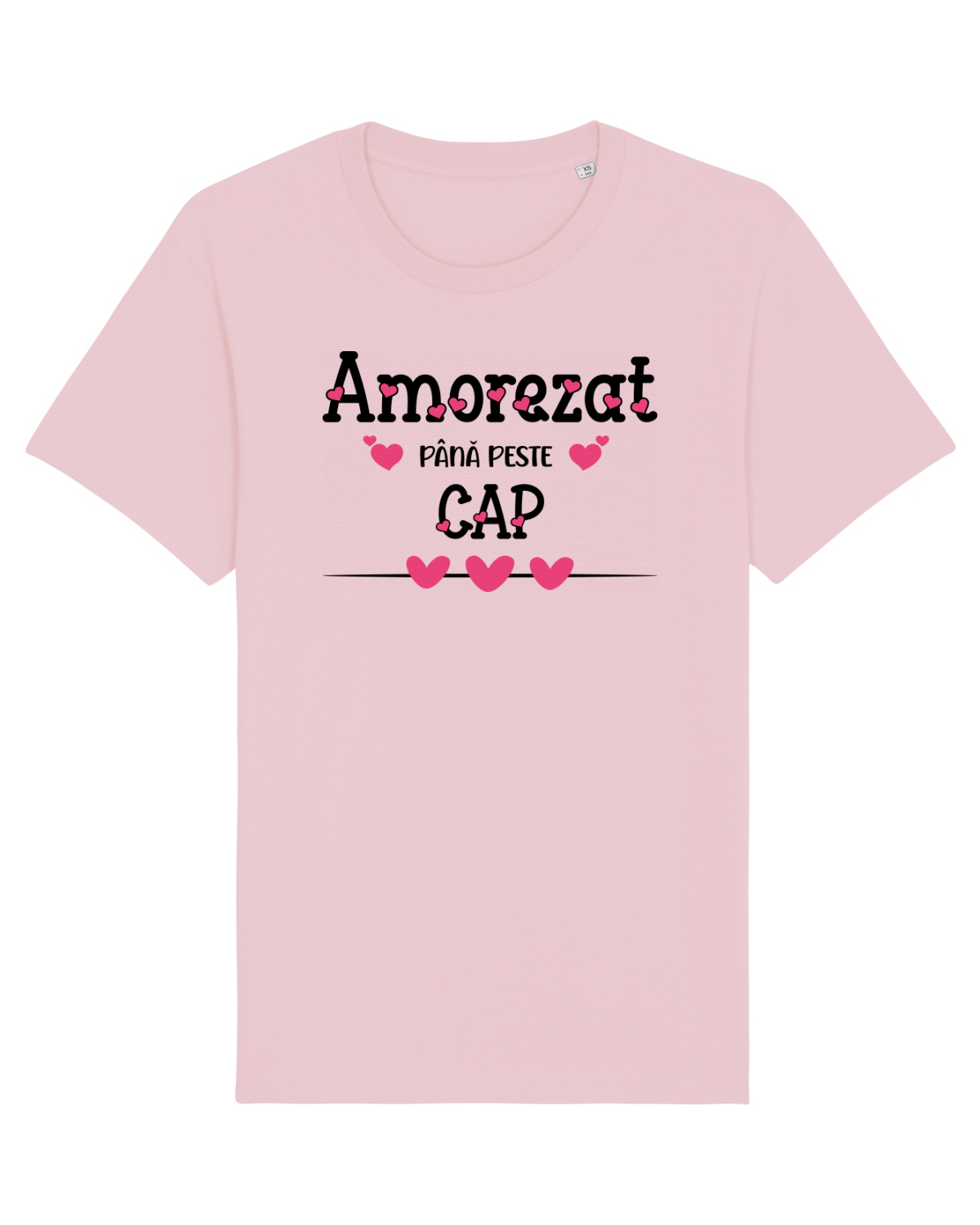 Tricou mânecă scurtă Unisex Rocker Cotton Pink