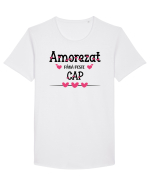 Amorezat pana peste cap Tricou mânecă scurtă guler larg Bărbat Skater