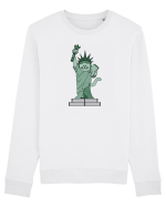 The Cat Statue of Liberty Bluză mânecă lungă Unisex Rise