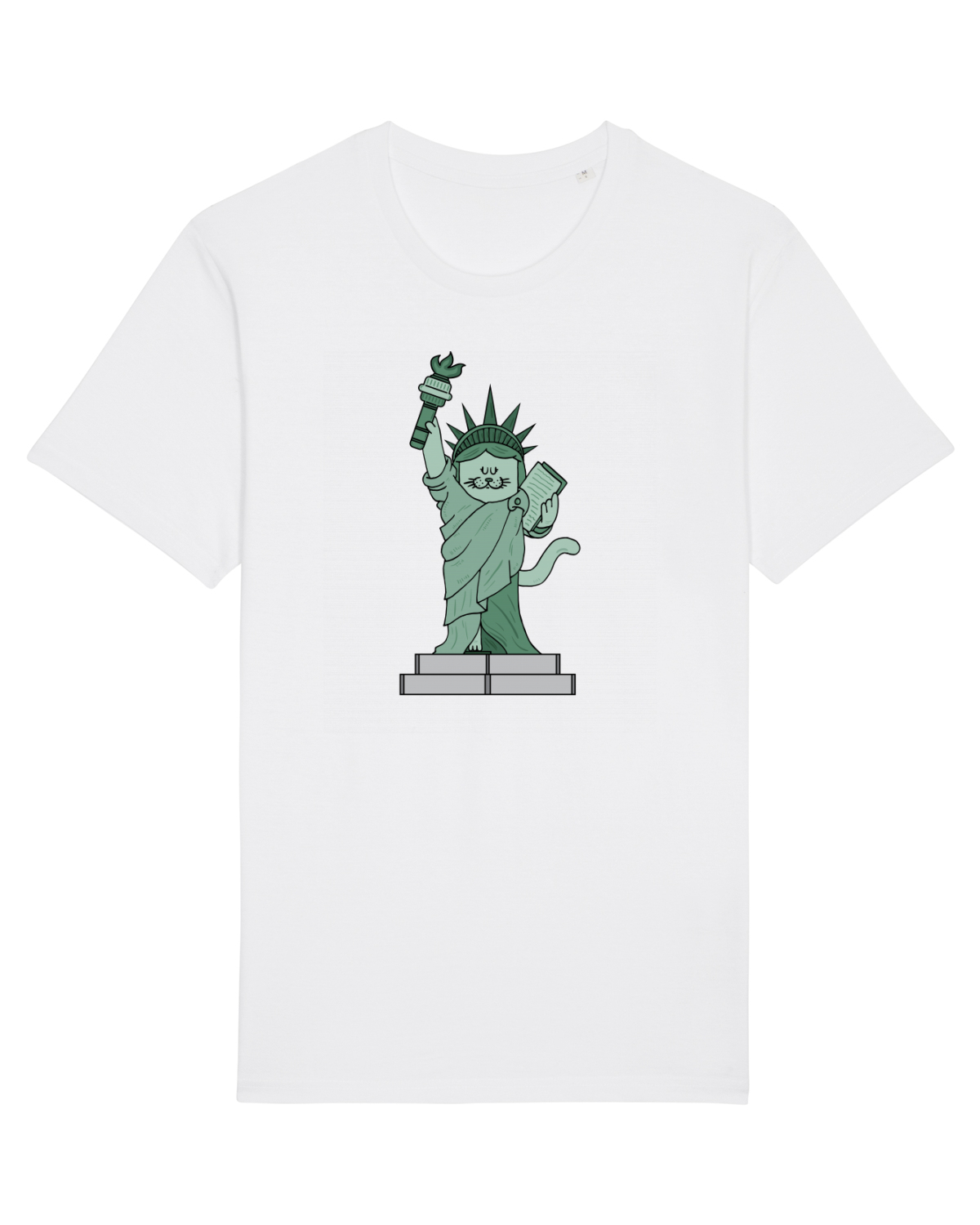 Tricou mânecă scurtă Unisex Rocker White