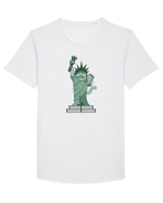 The Cat Statue of Liberty Tricou mânecă scurtă guler larg Bărbat Skater