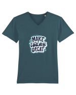 Make today GREAT Tricou mânecă scurtă guler V Bărbat Presenter
