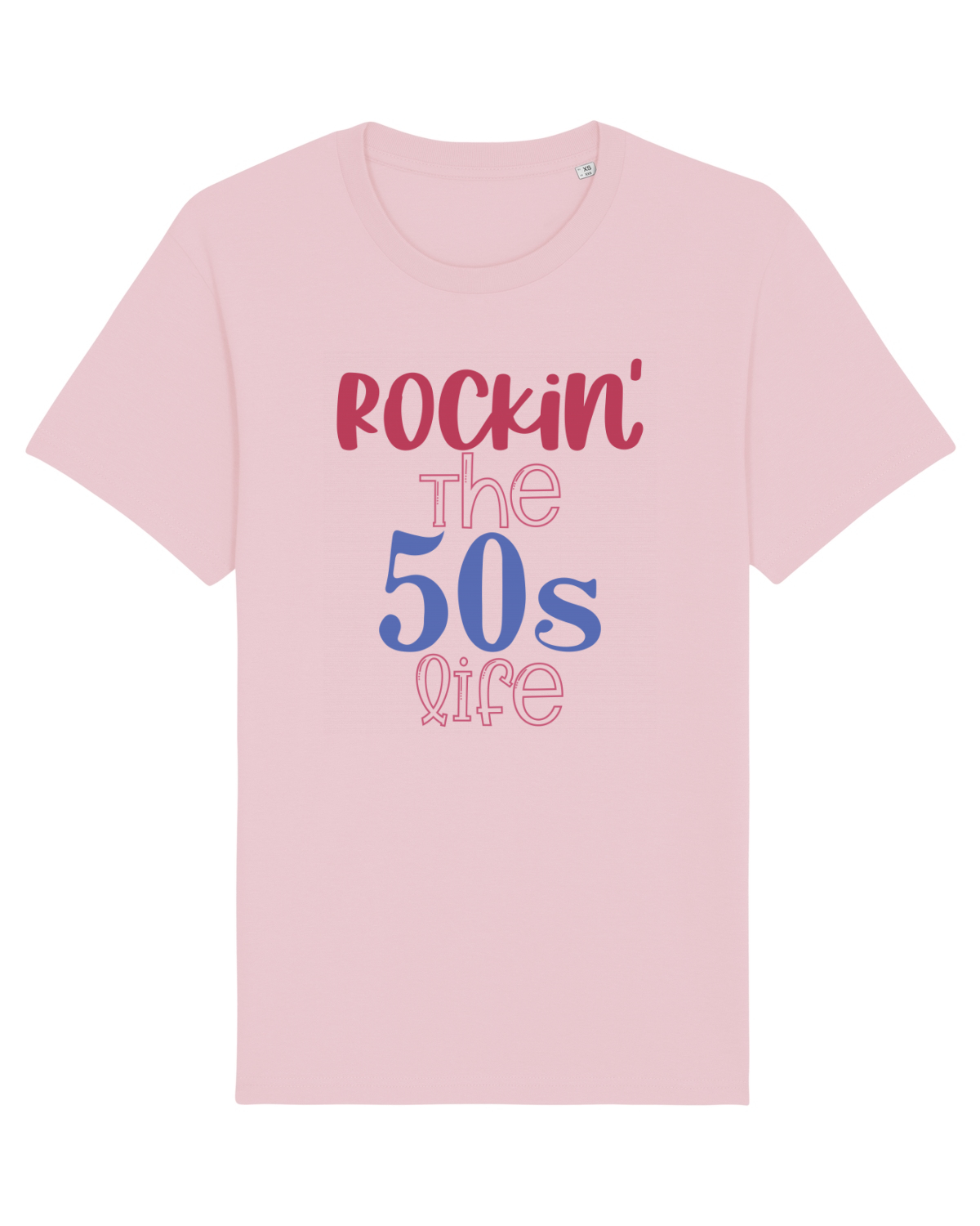 Tricou mânecă scurtă Unisex Rocker Cotton Pink