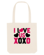 I Love Us XoXo Sacoșă textilă