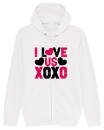 I Love Us XoXo Hanorac cu fermoar Unisex Connector