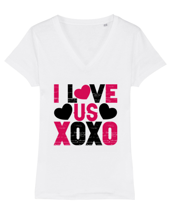 I Love Us XoXo White
