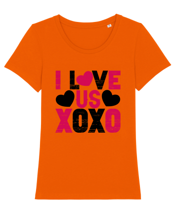 I Love Us XoXo Bright Orange