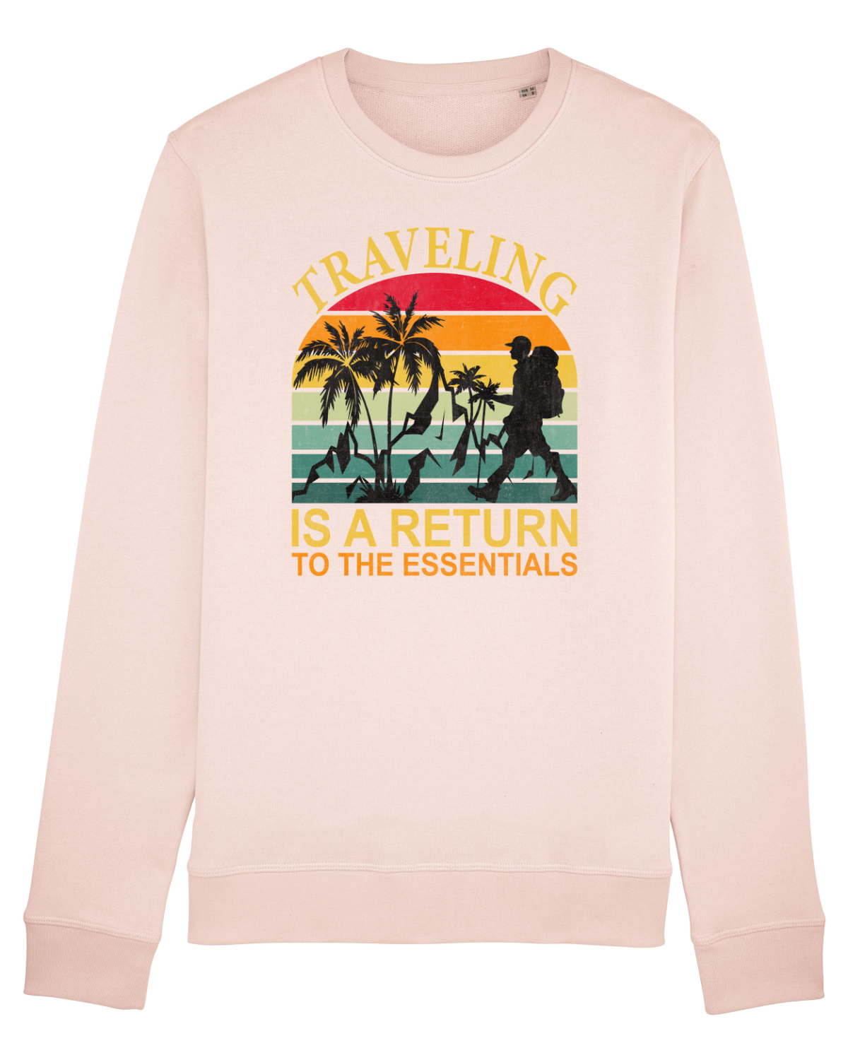 Bluză mânecă lungă Unisex Rise Candy Pink