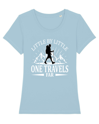 Little by Little One Travels Far Sky Blue
