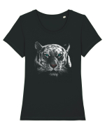White Tiger Tricou mânecă scurtă guler larg fitted Damă Expresser