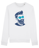 Beard Man Blue Bluză mânecă lungă Unisex Rise