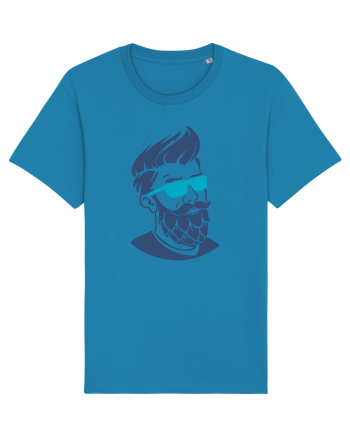 Beard Man Blue Azur