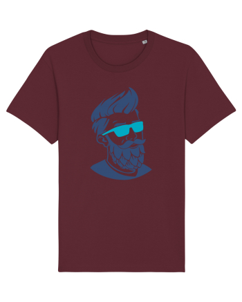 Beard Man Blue Burgundy