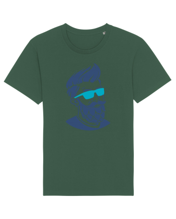Beard Man Blue Bottle Green