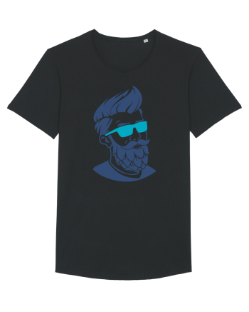 Beard Man Blue Black