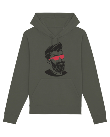 Beard Man Pink Khaki