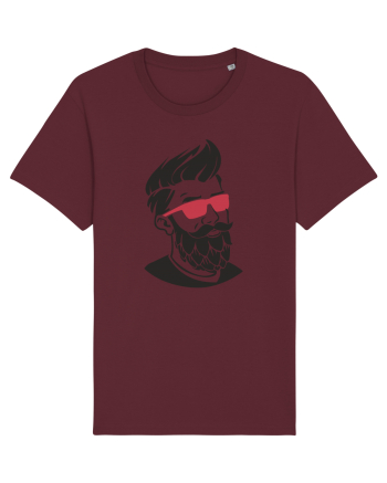 Beard Man Pink Burgundy