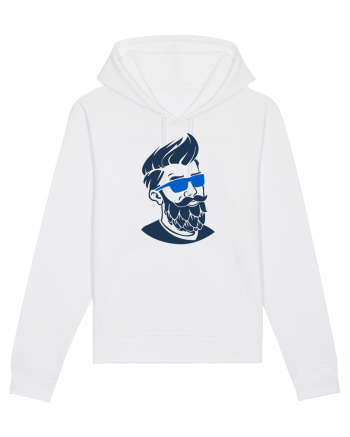 Beard Man Sky White