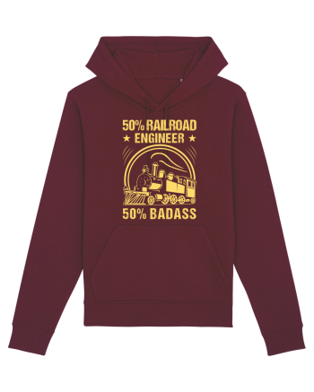 50% Railroad Engineer 50% Badass Burgundy