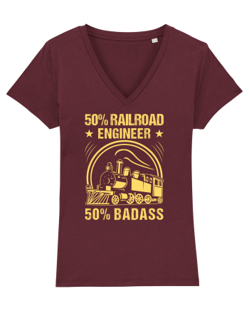 50% Railroad Engineer 50% Badass Burgundy
