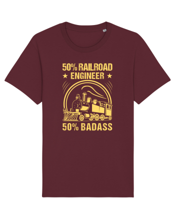50% Railroad Engineer 50% Badass Burgundy