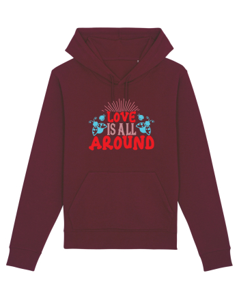 Love Is All Around Burgundy