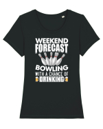 Weekend forecast bowling Tricou mânecă scurtă guler larg fitted Damă Expresser