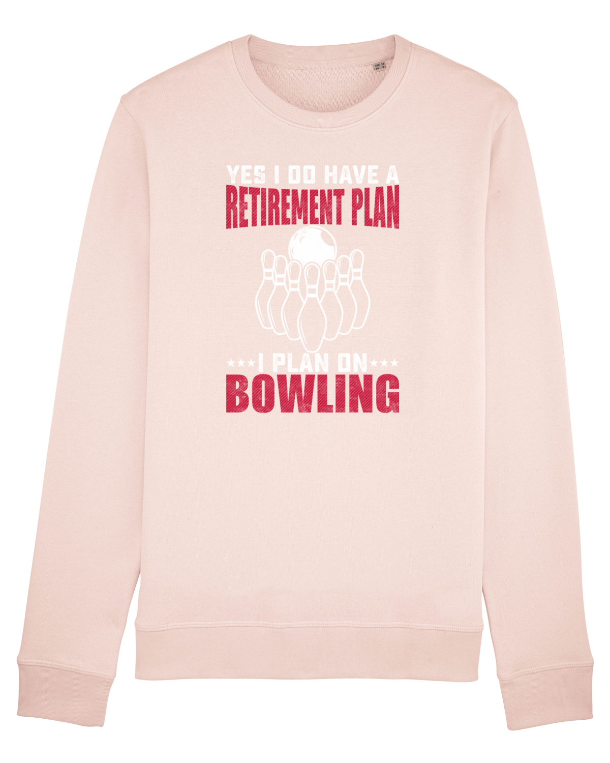 Bluză mânecă lungă Unisex Rise Candy Pink