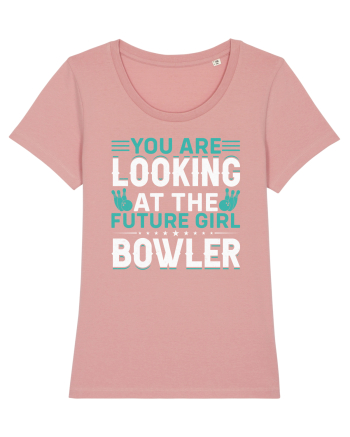 You are looking at the future girl bowler Canyon Pink
