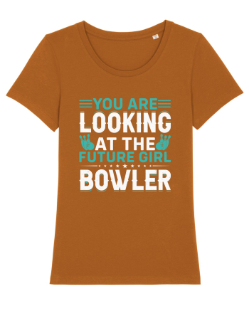 You are looking at the future girl bowler Roasted Orange