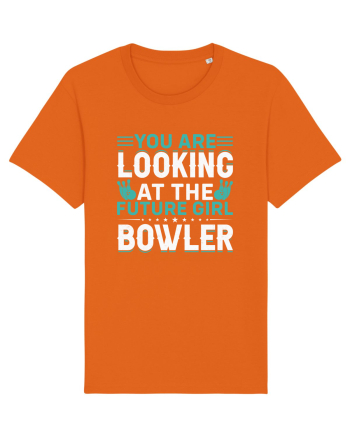 You are looking at the future girl bowler Bright Orange