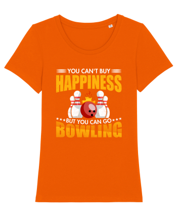 You can't buy happiness but you can go bowling Bright Orange