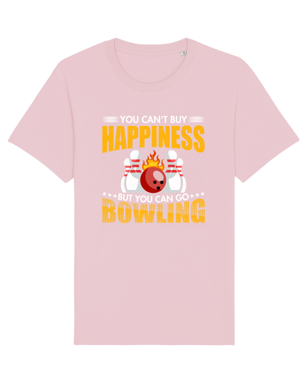 Tricou mânecă scurtă Unisex Rocker Cotton Pink