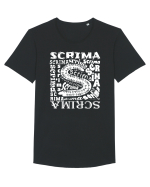 Scrima Tricou mânecă scurtă guler larg Bărbat Skater