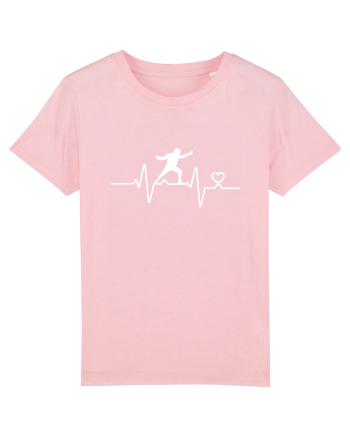 Heart Beat I love fencing Cotton Pink