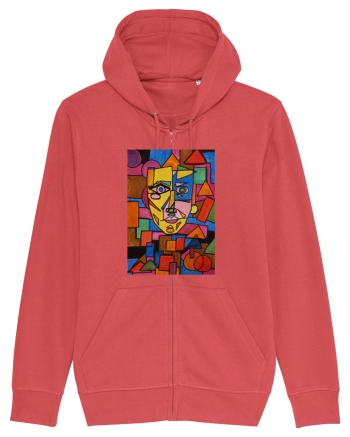 Portret Abstract Carmine Red