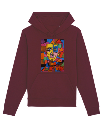 Portret Abstract Burgundy
