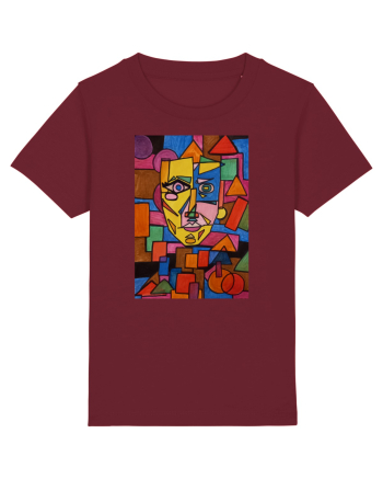 Portret Abstract Burgundy