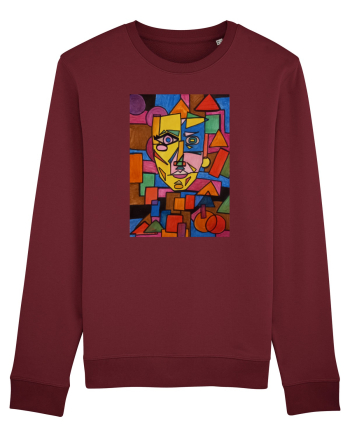 Portret Abstract Burgundy