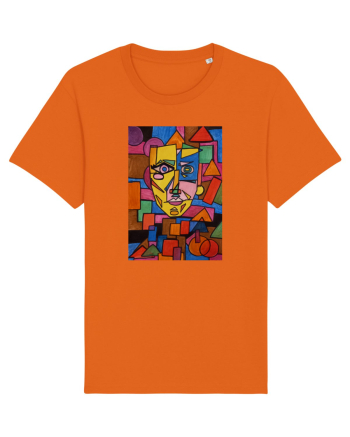 Portret Abstract Bright Orange