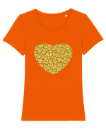 Coffee lovers Tricou mânecă scurtă guler larg fitted Damă Expresser