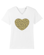 Coffee lovers Tricou mânecă scurtă guler V Bărbat Presenter